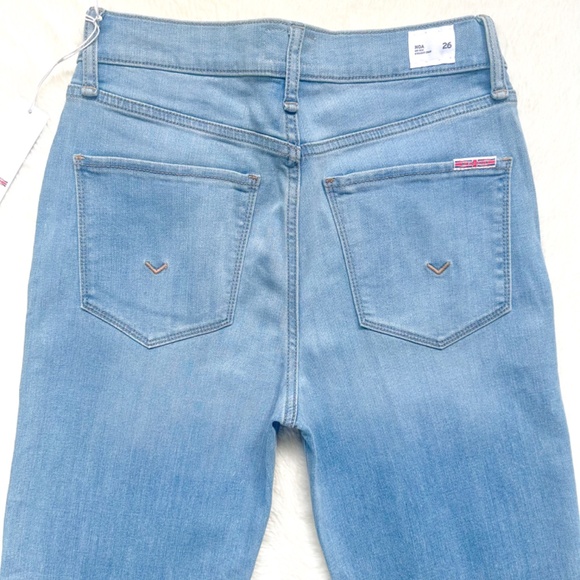 HUDSON Noa Midrise Straight Leg Crop Suri Light Wash Rayon Stretch Jeans - Picture 5 of 11